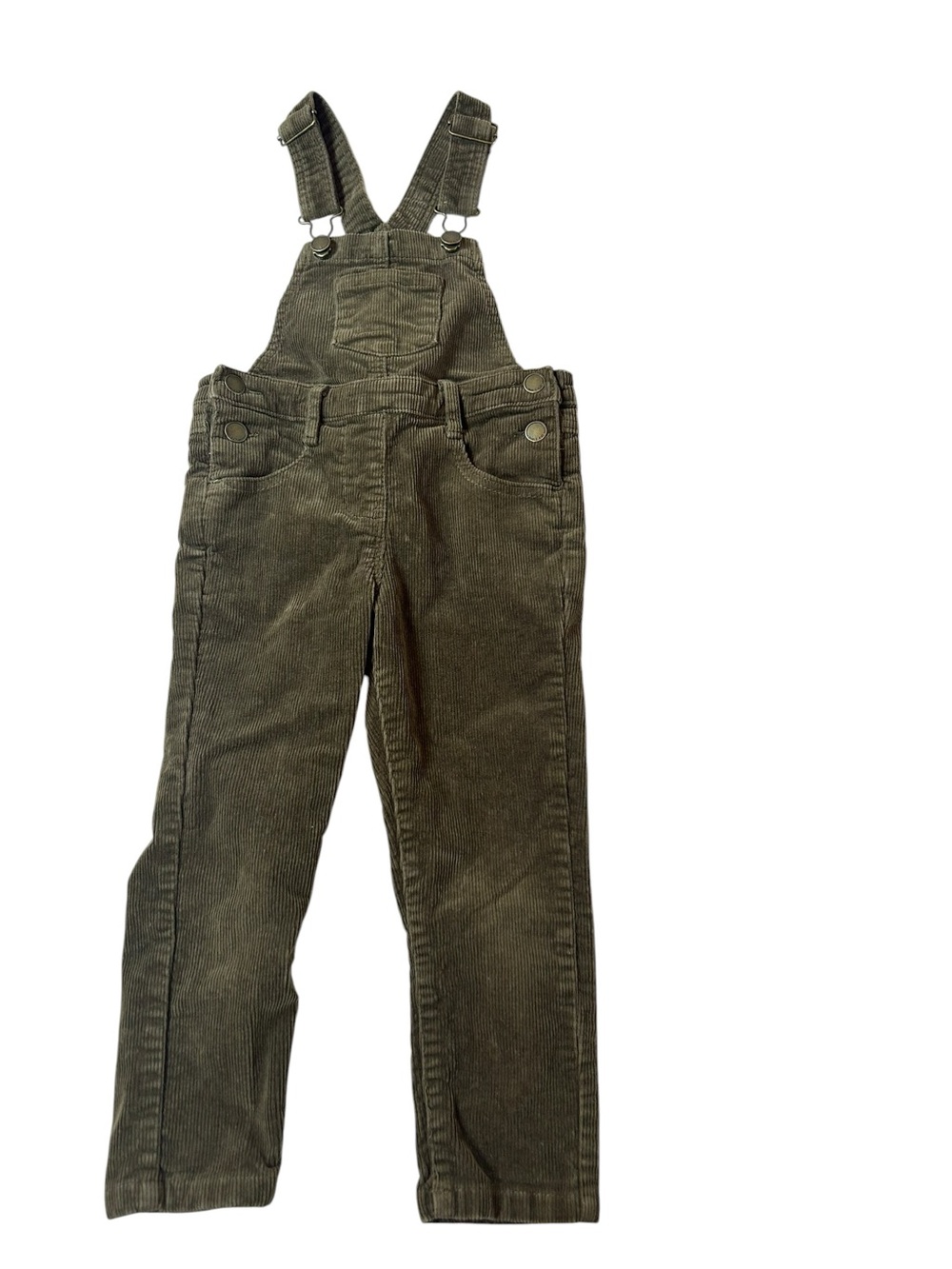 Jamie Kay Cord Overalls Kids 5 Years Olive Green Brown Fall Staple